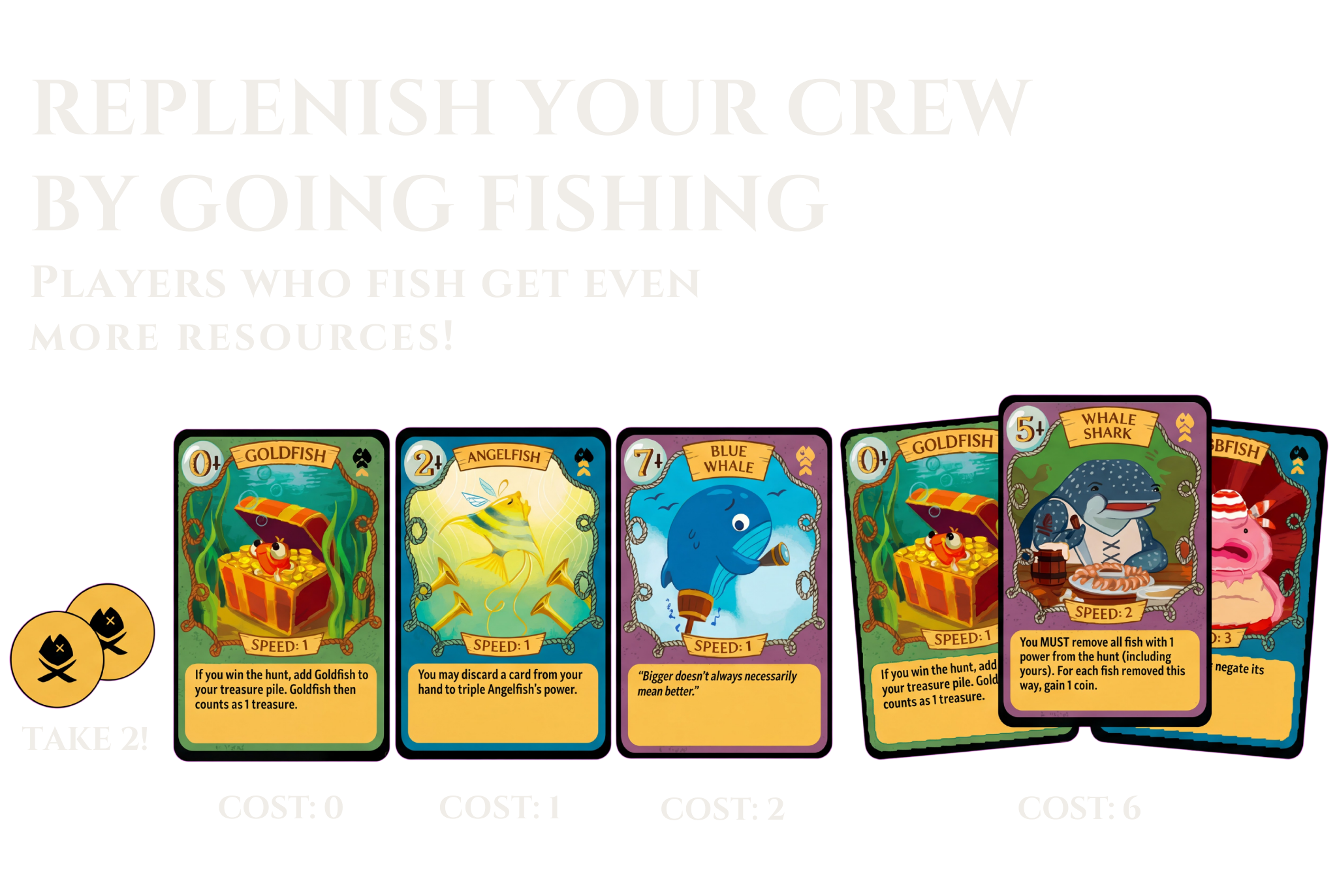Replenish your crew by going fishing
