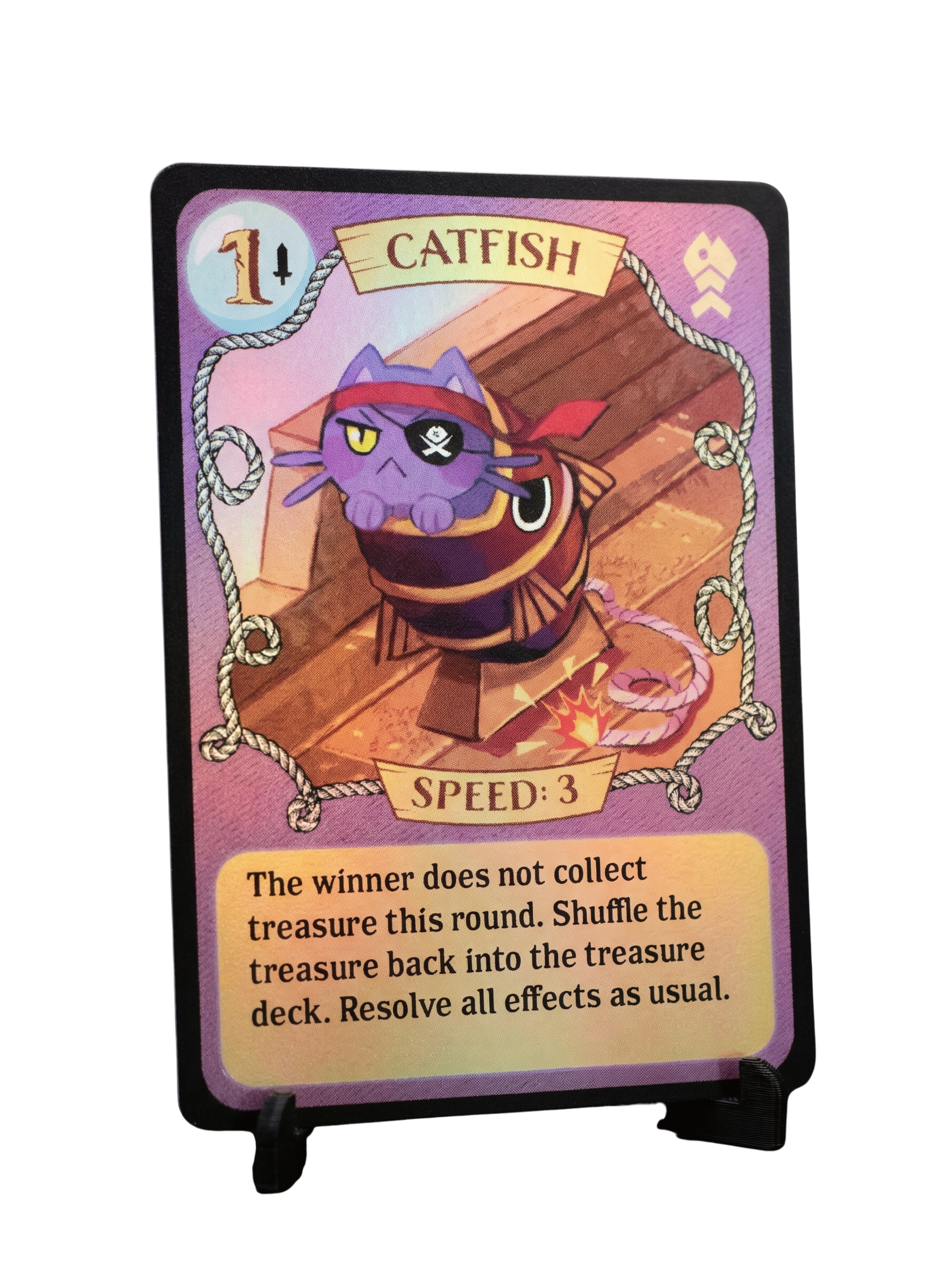 Holographic Catfish Card