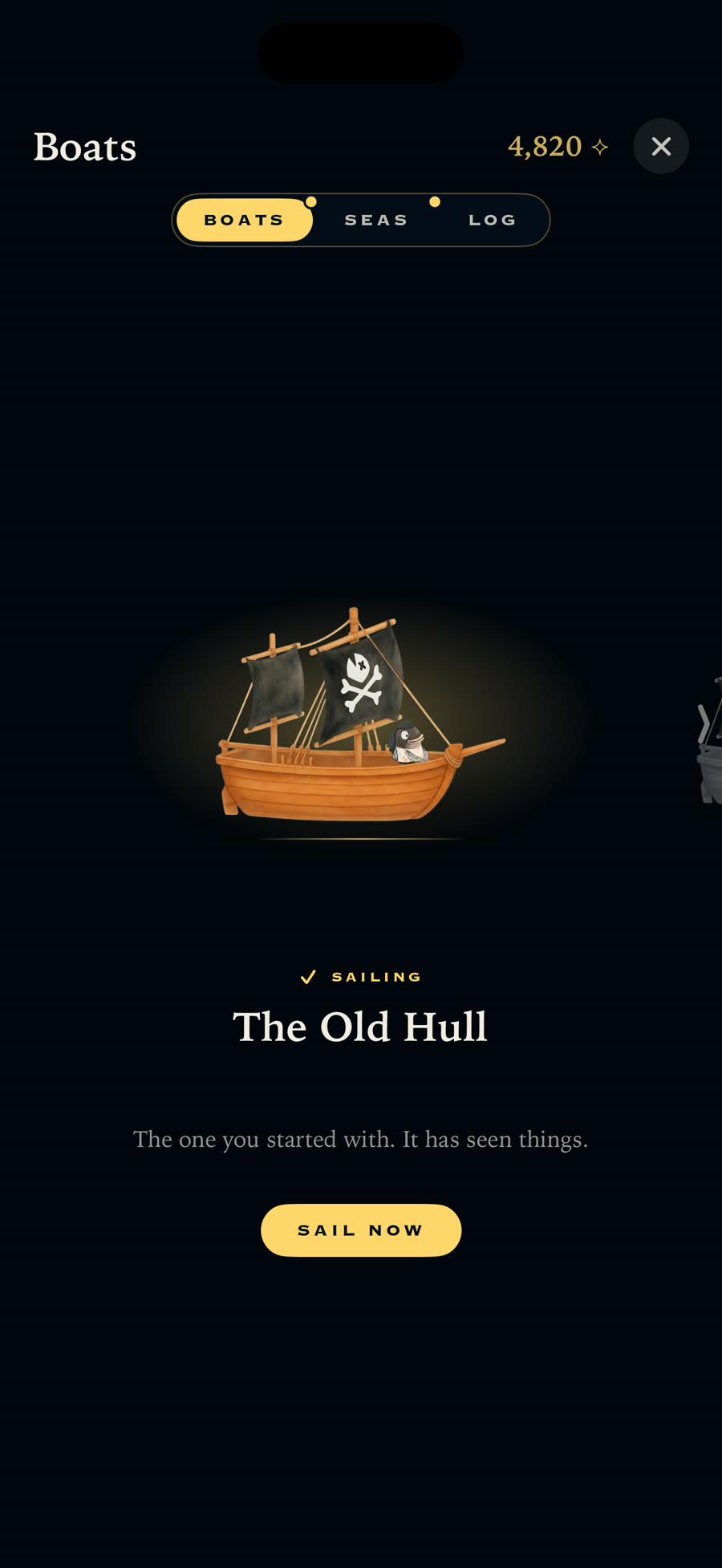 The Boats shelf in Tide Run